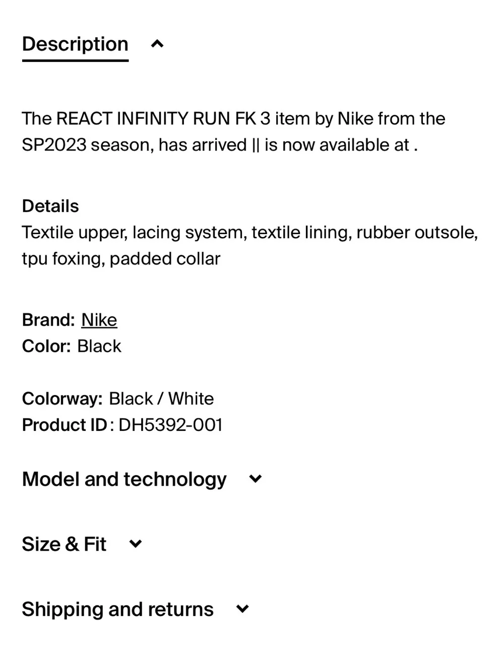 Nike WOMEN'S INFINITY REACT RUN 3